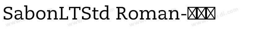 SabonLTStd Roman字体转换